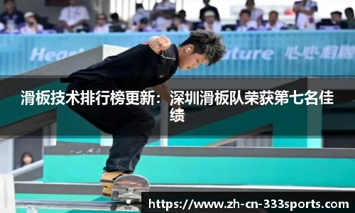 滑板技术排行榜更新：深圳滑板队荣获第七名佳绩